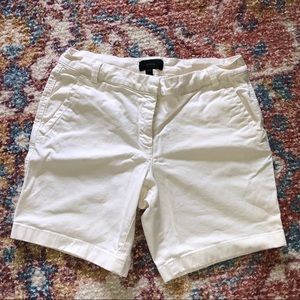 Jcrew chino white shorts